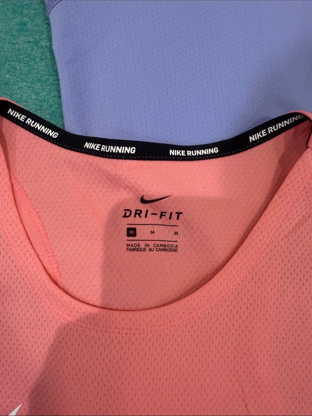 Nike Women’s Tank Tops Trio — Teal, Lavender, Coral - Picture 2 of 4